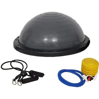 Trutzholm Balancetrainer Yoga Gymnastik Balance Half Ball Trainingsball verschiedene Farben Grau
