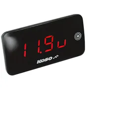Spannungsmesser / Thermometer Slim NG rot
