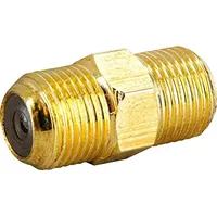 Schwaiger GOKVB8323 537 F-Verbinder/Kabelverbinder/F-Buchse > F-Buchse/Doppelbuchse/für Koaxialkabel/ 1 Stück/Gold