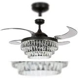 Fanaway Veil 122 cm Deckenventilator mit Licht schwarz