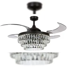 Beacon Lighting Veil 122 cm Deckenventilator mit Licht schwarz