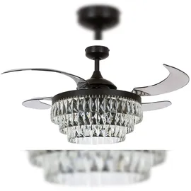 Beacon Lighting Veil 122 cm Deckenventilator mit Licht schwarz