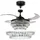 Beacon Lighting Veil 122 cm Deckenventilator mit Licht schwarz