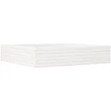 vidaXL Pflanzkübel 110 x 110 x 23 cm Weiß