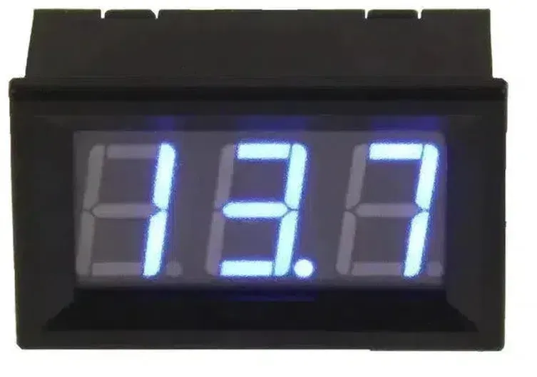 Four Connect Voltage Indicator Blue, Green, Red Voltmeter