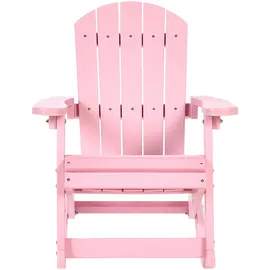 Beliani Muskoka Kinder Garten-Schaukelstuhl 0 x 0 x 0 cm rosa