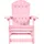 Beliani Muskoka Kinder Garten-Schaukelstuhl 0 x 0 x 0 cm rosa