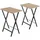 Tectake tectake® 2er Set, Beistelltische Phoenix klappbar, Industrial Holz hell, Eiche Sonoma