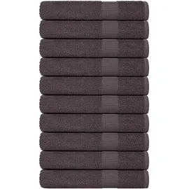 vidaXL Handtuchset 50 x 100 cm anthrazit 2 St.