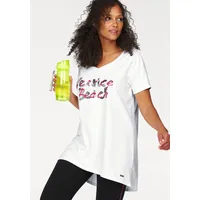 VENICE BEACH Longshirt, Langarm, lockere Passform, mit Logodruck, herzförmiger