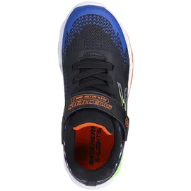 SKECHERS Flex-Glow Bolt Kinder Schwarz/Blau/Orange 33