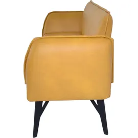 K+W Komfort & Wohnen Polsterbank K+W KOMFORT & WOHNEN "Drive", gelb (curcuma 71), B:238cm H:91cm T:66cm, Cloud: Nappaleder pigmentiert, Glattleder, 0, 9/1, 1mm, elegantes Leder mit Wolkung und weichen Griff; 775: Flachgewebe, 100% Polyester, Sitzbänke, Polsterbank, mit