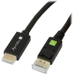 Techly Adapterkabel - DisplayPort männlich zu HDMI männlich