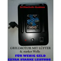 GRILLMOTOR SCHWARZ REDUZIERT ca. 13U/MIN STARK MIT LÜFTER SONDERAKTION!!!