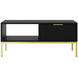 petits-meubles Couchtisch Seattle Schwarz 100 x 45,4 x 60 cm