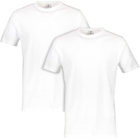 LERROS Doppelpack T-Shirt, Weiß, L