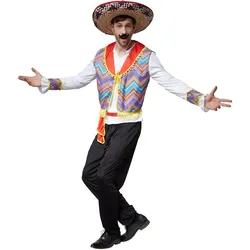 tectake® Herrenkostüm Juan der rassige Mexikaner