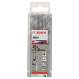 Bosch Professional Metallbohrer HSS-G DIN 338, 7,6 x 75 x 117 mm,