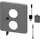 KWC AR Hygieneeinheit, F5, für Duscharmatur m. Thermostat, hydr., Platte 205x225 mm