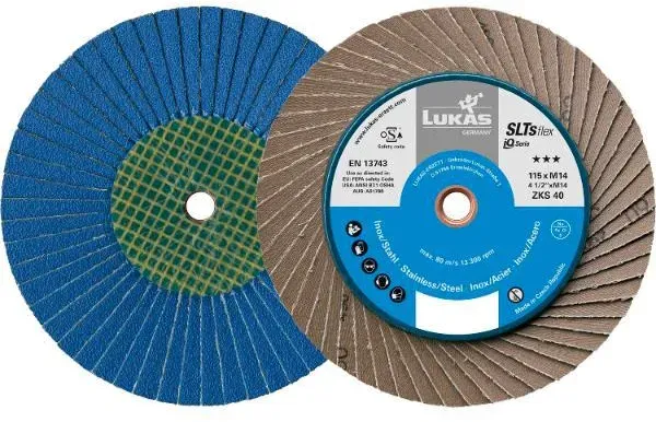 Lukas Schleiflamellenteller SLTsflex Zirkonkorund ø 125 mm Korn 40