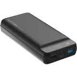 Realpower PB-30k PD 30000 mAh 18 W, - Schwarz