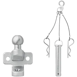 PRO PLUS ProPlus Anhängerkupplungskugel Silber zweifach Ausführung D21/S350