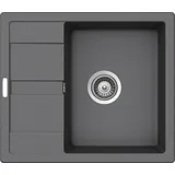 Victory S580.60 links Einbau Granit hellgrau Handbetätigung 580 x 500 mm