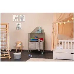 HOME DELUXE Kinderregal aus Metall magnetsich TODO S Salbei Grün - versch. Ausführungen