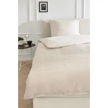 Musterring Simple Gestreift Beige 135 x 200 cm + 80 x 80 cm