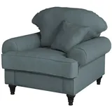 furn.design Sessel grau Landhaus Loungesessel 110 cm Adelina