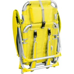 Oviala Business 2er-Set Clic Clac des plages-Sessel aus Polyester, gelb