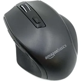 Amazon Basics Ergonomische kabellose USB Maus Schwarz