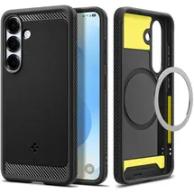 SPIGEN Galaxy S25 Rugged Armor MagSafe Hülle schwarz