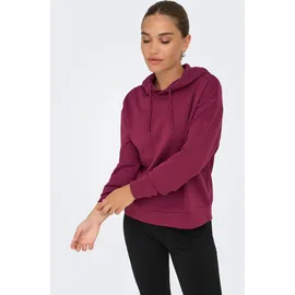 ONLY PLAY Kapuzensweatshirt ONPLOUNGE LS HOOD SWEAT - NOOS rot M (38/40)