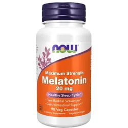 Melatonin, maximale Stärke 20 mg 90 pflanzliche Kapseln