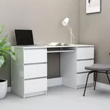 vidaXL Schreibtisch Weiß