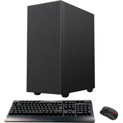 GAMEMAX PC "Multimedia-PC Edge", blau (blaue beleuchtung), Microsoft Windows 11 Home (64 Bit), 16 GB RAM 1000 GB SSD, Computer, Windows 11