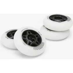 Inliner Rollen FIT 80 mm 80A Erwachsene 4 Stück weiss ultraweiß No Size