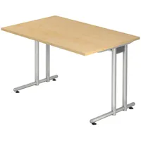 Bümö Schreibtisch Ahorn, Nachbildung,Ahorn, Rechteckig, 120x72x80 cm, FSC Mix,