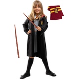 Funidelia | Hermine Granger Kostüm mit Accessoires für Mädchen Gryffindor, Zauberer, Film und Serien, Hogwarts - Kostüm für Kinder & Verkleidung für Partys, Karneval & Halloween - Größe 5-6 Jahre