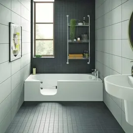 hak Handelsagentur Koch Badewanne mit Tür/Seniorenbadewanne 169,5x70cm Ausführung Links