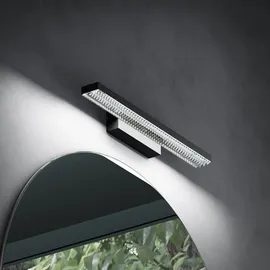 doporro LED Badlampe Spiegellampe 6000K Badezimmer Lampe led Wandleuchte Sandschwarz 9W Leuchtschein