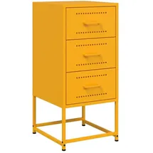 vidaXL Nachtschrank Senfgelb 36 x 39 x 78 cm Stahl