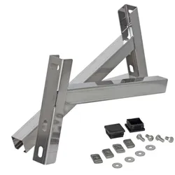 Schornstein verlängerte Wandkonsole, maximaler Abstand 217 mm, Edelstahl DN 180