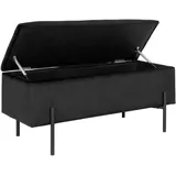 House Nordic Sitzbank Watford Schwarz 95 x 37 x 40 cm