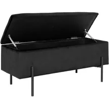 House Nordic Sitzbank Watford Schwarz 95 x 37 x 40 cm