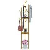 unho Garderobenständer Marmor Optik Gold