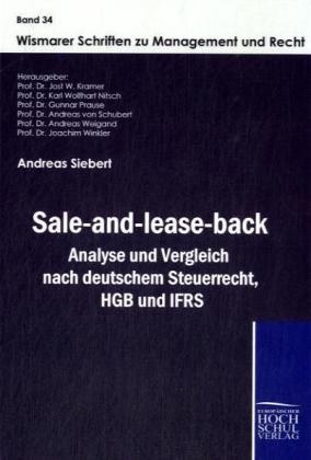 Sale-And-Lease-Back - Andreas Siebert  Gebunden