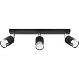 Sollux SL.1066 Deckenleuchte NERO 3 schwarz/chrom 3xGU10 Neutralweiß 45cm