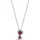 Pandora Roter Strahlenkranz Herzen Anhänger Halskette Silber Kristall 60cm